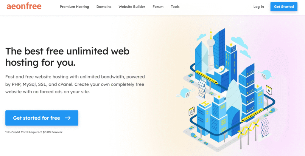 AeonFree-Free-Unlimited-Hosting