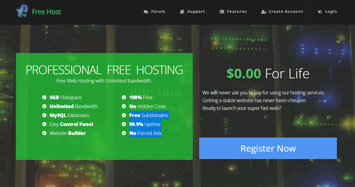 ProFreeHost-Free-Unlimited-Hosting